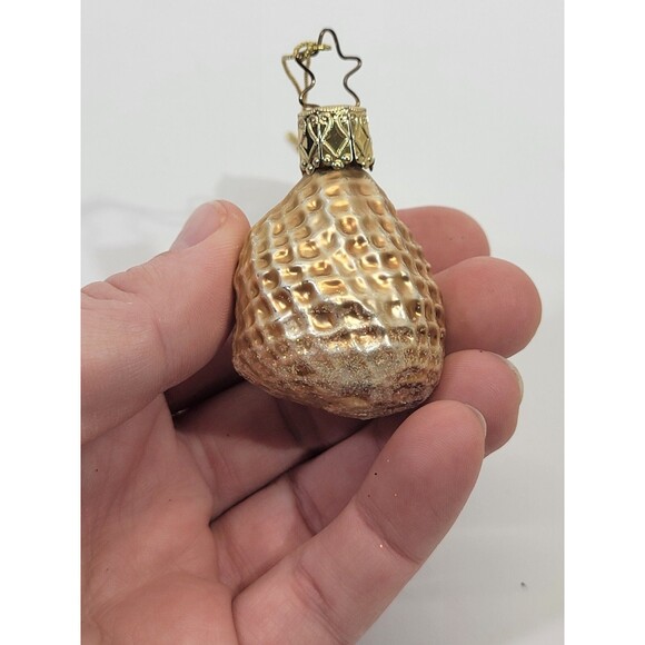 NEW VTG Inge-Glas Germany Blown Glass Christmas Ornament Santa's Sack Bag Figure - Picture 4 of 4
